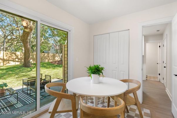 Dining room, Interior, Wood Texture Flooring
