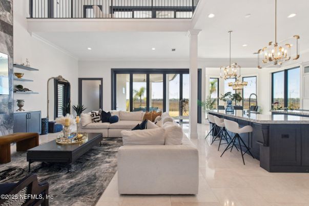 Chandelier, Interior, Living room, Pendant Lights, Recessed Lighting