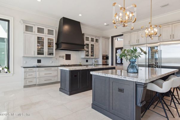 Interior, Kitchen, Pendant Lights, Recessed Lighting, Stainless Steel Appliances