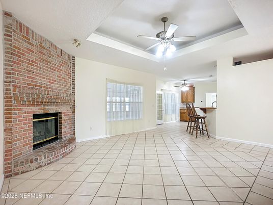 Empty room, Fireplace, Interior, Stone Walls