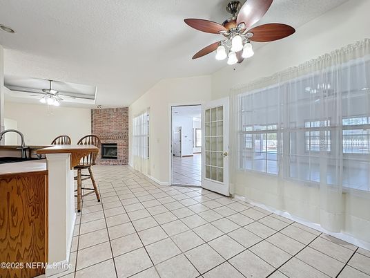 Empty room, Fireplace, Interior