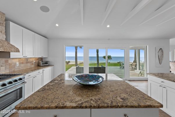 Interior, Kitchen, Recessed Lighting, Stainless Steel Appliances, Water