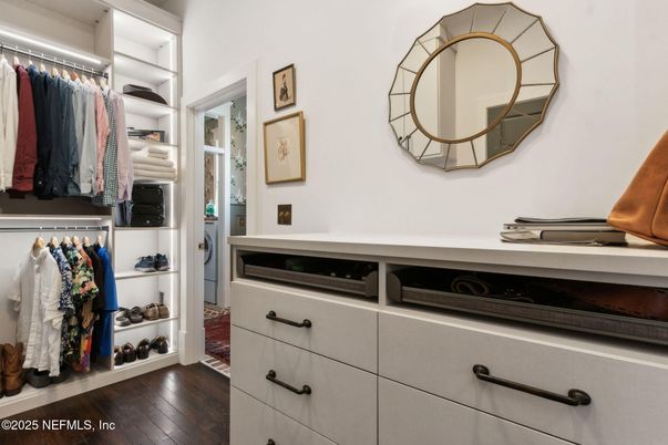 Interior, Walk-in Closets, Wood Texture Flooring