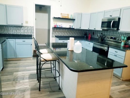 Interior, Kitchen, Wood Texture Flooring