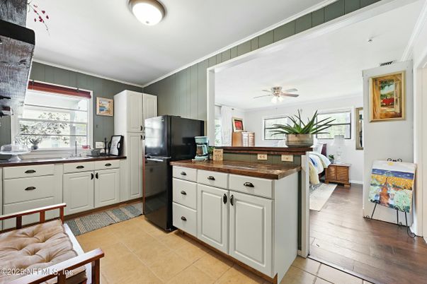 Interior, Kitchen, Wood Texture Flooring