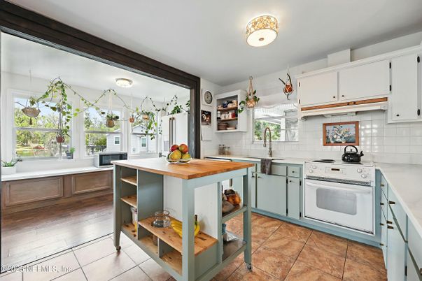 Interior, Kitchen, Wood Texture Flooring