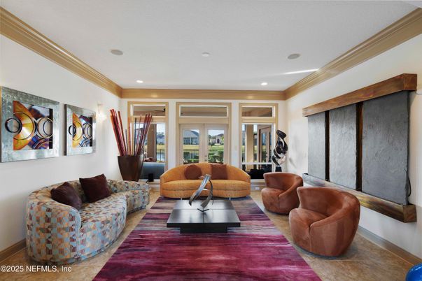 Interior, Living room, Recessed Lighting
