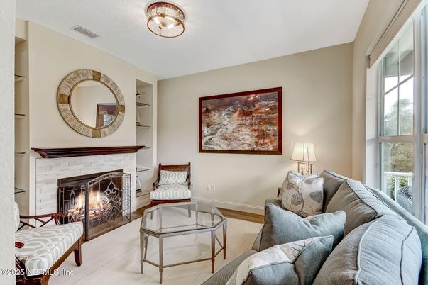 Fireplace, Interior, Living room, Wood Texture Flooring