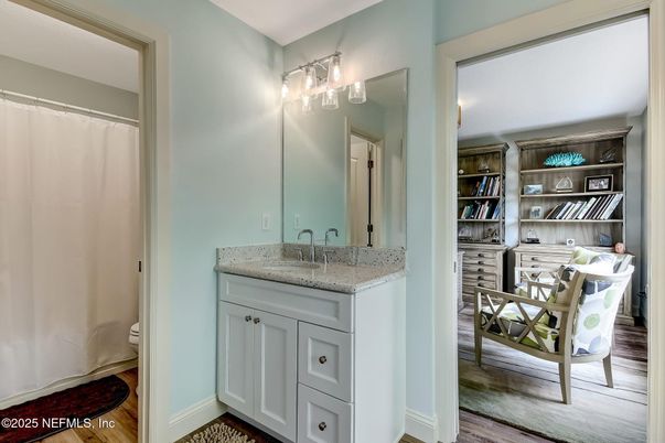 Bathroom, Interior, Wood Texture Flooring