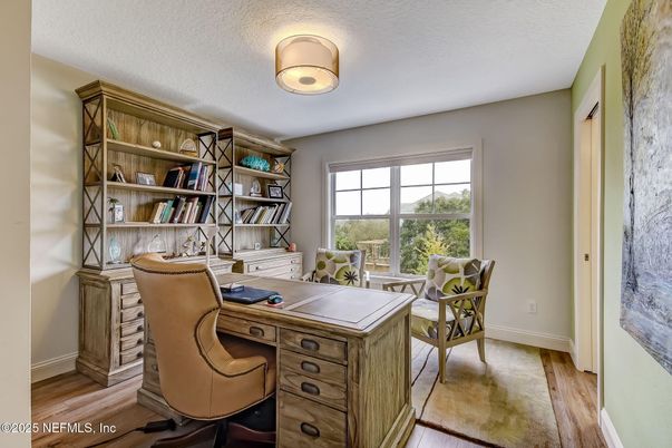 Home Office, Interior, Wood Texture Flooring