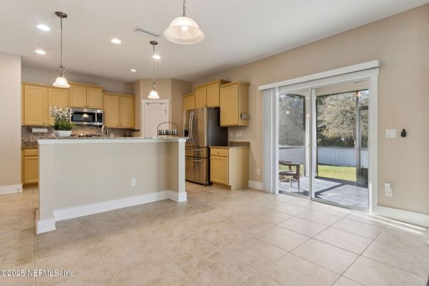 Interior, Kitchen, Pendant Lights, Recessed Lighting, Stainless Steel Appliances