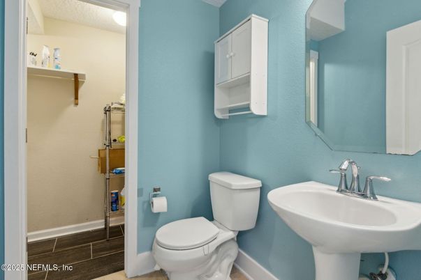 Bathroom, Interior, Wood Texture Flooring