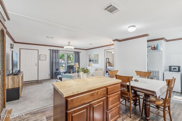Dining room, Interior, Wood Texture Flooring