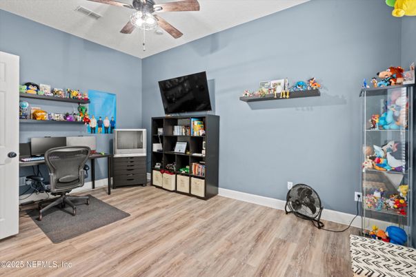 Home Office, Interior, Wood Texture Flooring