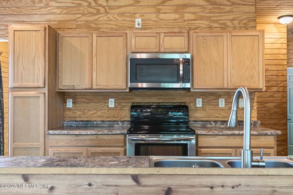 Interior, Kitchen, Wooden Walls