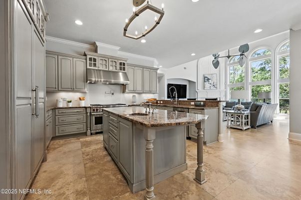 Interior, Kitchen, Living room, Recessed Lighting, Stainless Steel Appliances