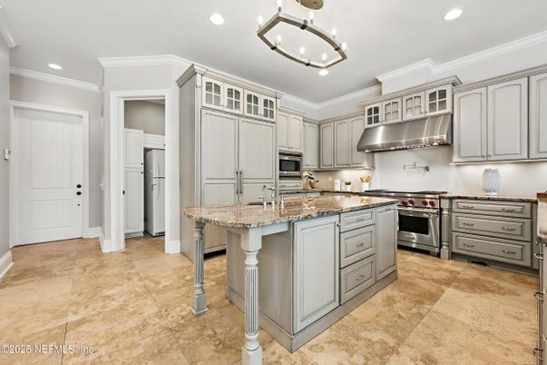 Interior, Kitchen, Pendant Lights, Recessed Lighting, Stainless Steel Appliances