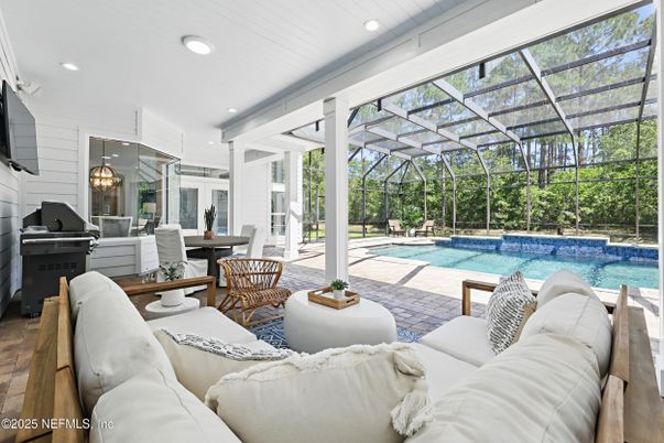 Dining room, Glass Ceilings, Interior, Pool, Recessed Lighting, Sun Room