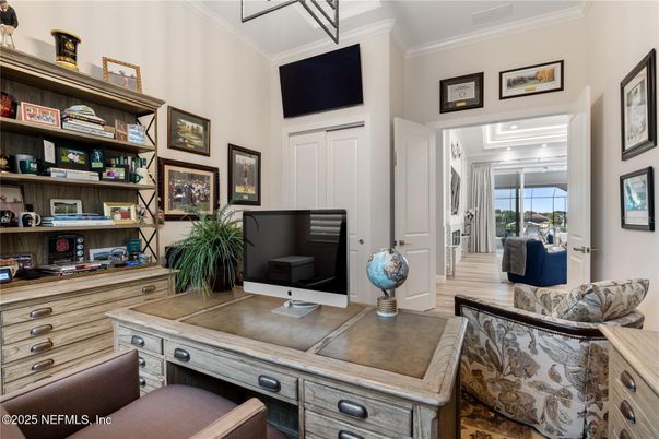 Home Office, Interior, Wood Texture Flooring
