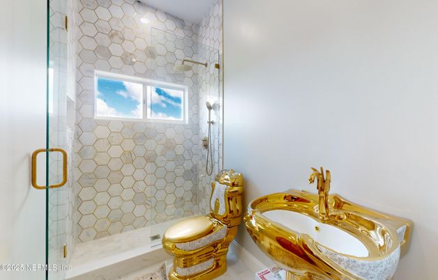 Bathroom, Glass Shower, Interior