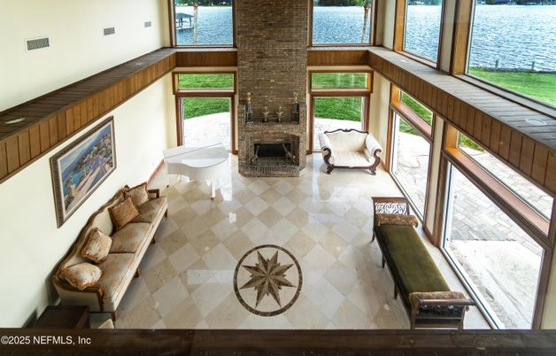 Fireplace, Interior, Stone Walls