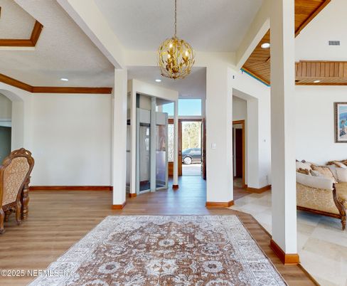 Interior, Pendant Lights, Recessed Lighting, Wood Texture Flooring