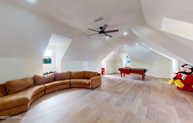 Billiard Table, Game Room, Interior, Living room, Recessed Lighting, Wood Texture Flooring
