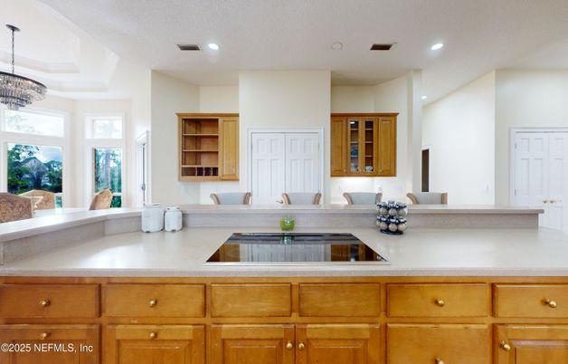 Chandelier, Interior, Kitchen, Recessed Lighting