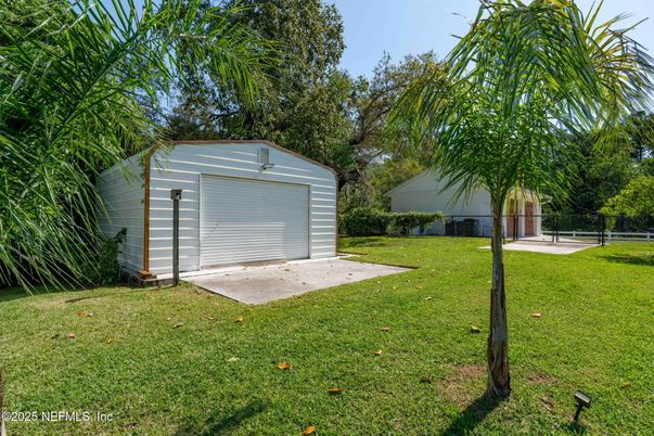 Backyard, Detached Garage, Exterior