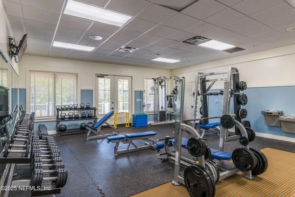 Fitness Equipment, Gym, Interior, Recessed Lighting