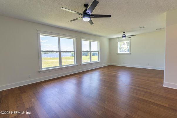 Empty room, Interior, Water, Wood Texture Flooring
