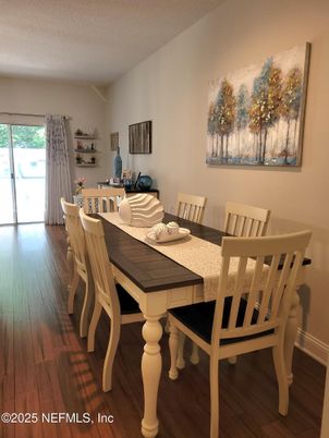 Dining room, Interior, Wood Texture Flooring