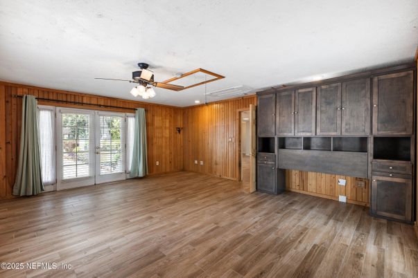 Empty room, Interior, Wood Texture Flooring, Wooden Walls