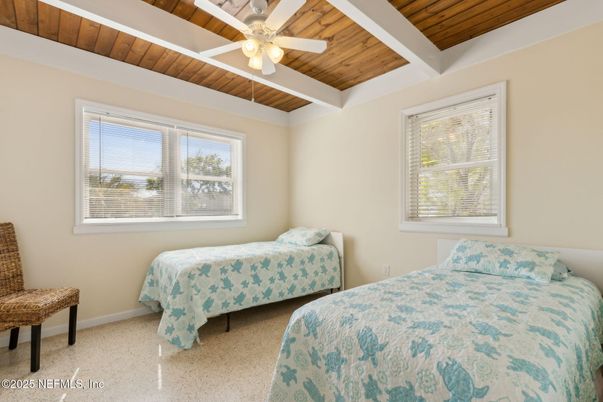 Bedroom, Interior, Wooden Beams, Wooden Ceilings