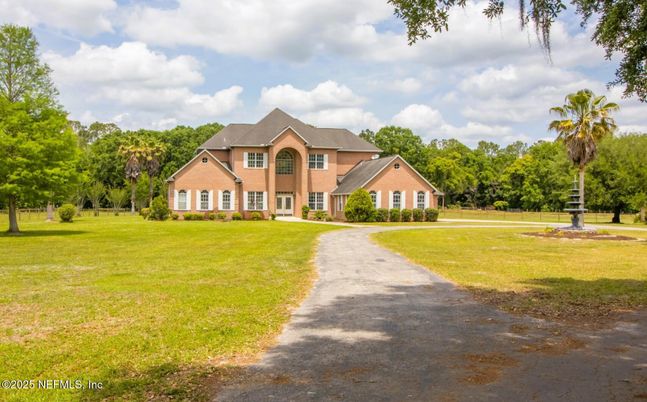 Backyard, Exterior, Facade, Brick Facade, French Provincial