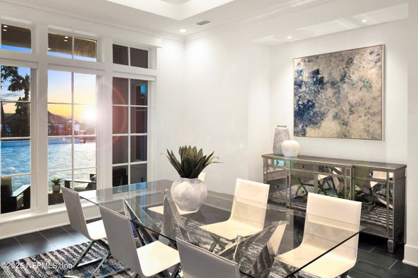 Dining room, Interior, Recessed Lighting
