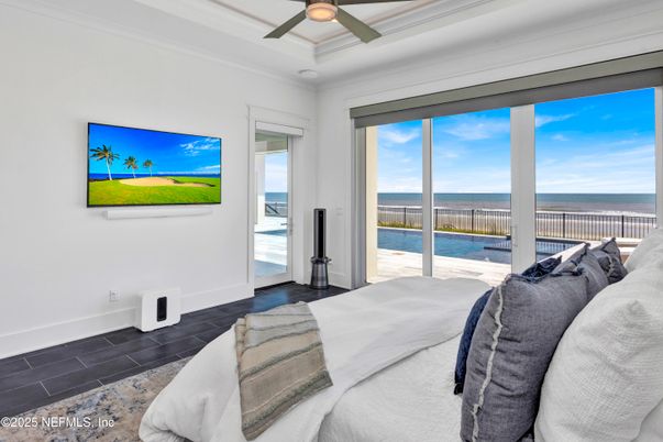 Bedroom, Interior, Water, Wood Texture Flooring