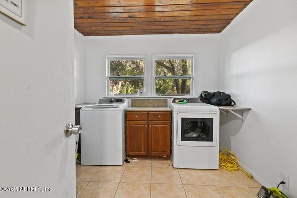 Interior, Washer, Wooden Ceilings