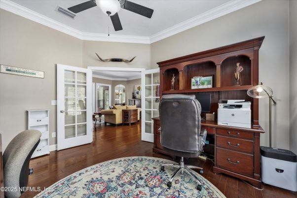 Home Office, Interior, Wood Texture Flooring