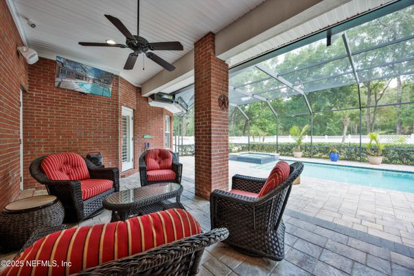 Glass Ceilings, Interior, Pool, Stone Walls, Sun Room