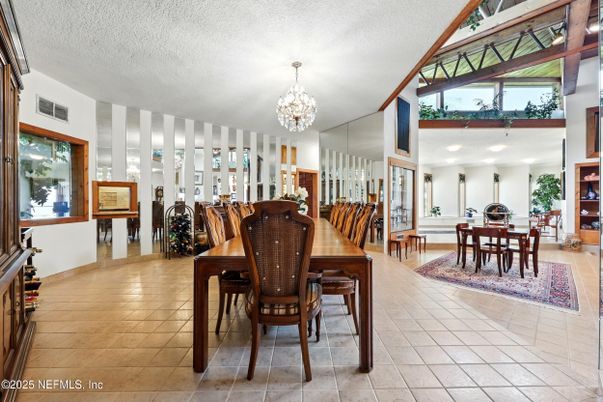 Chandelier, Dining room, Interior, Recessed Lighting