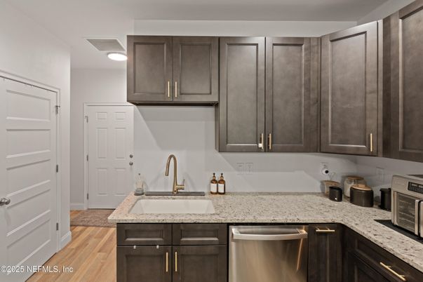 Interior, Kitchen, Wood Texture Flooring