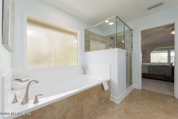 Bathroom, Bedroom, Glass Shower, Interior, Recessed Lighting