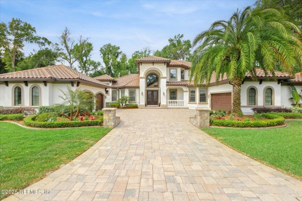 Attached, Backyard, Exterior, Facade, Mediterranean