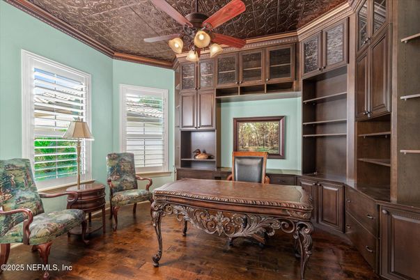Home Office, Interior, Wood Texture Flooring