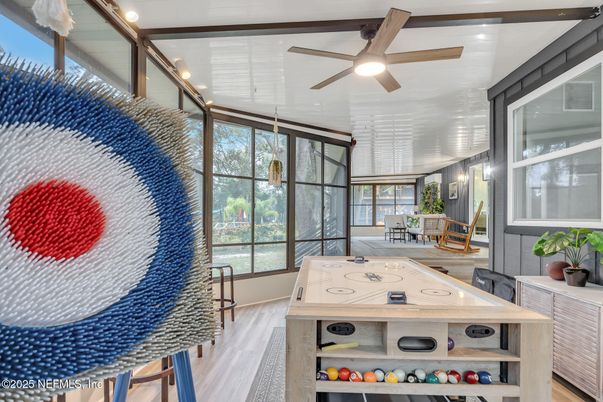 Game Room, Interior, Wood Texture Flooring