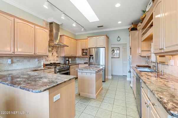 Interior, Kitchen, Recessed Lighting, Stainless Steel Appliances