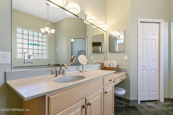 Bathroom, Chandelier, Dual Sink Vanities, Interior