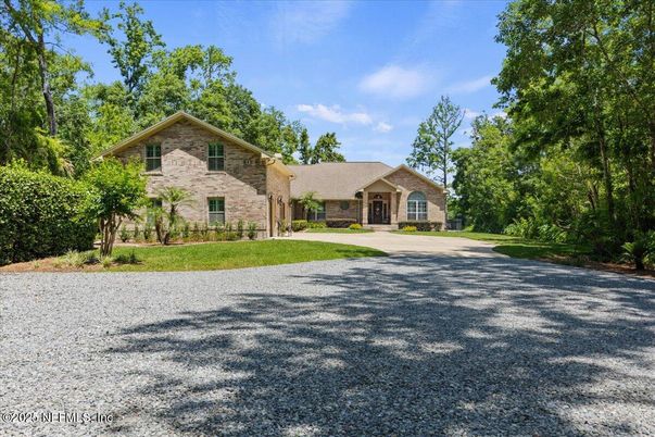 Backyard, Exterior, Facade, Brick Traditional