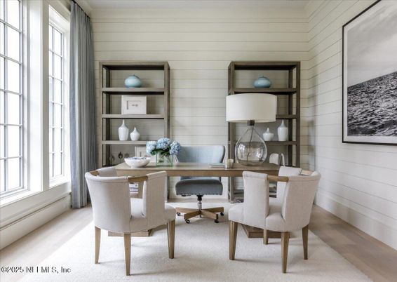 Home Office, Interior, Wood Texture Flooring